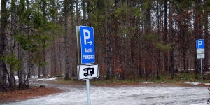 Vereister Stellplatz