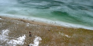 Eis auf dem Sylvensteinsee