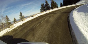 Fahrt auf der Rossfeldpanoramastraße