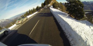 Fahrt auf der Rossfeldpanoramastraße