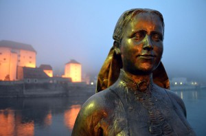 Skulptur an der Donaumündung