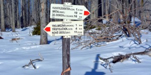 Beschilderung an den Wanderwegen
