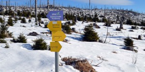 Beschilderung an den Wanderwegen