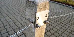 Stellplatz mit Kette