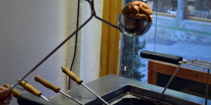 Herstellung von Schneeballen