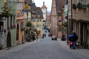 Straße in Rothenburg