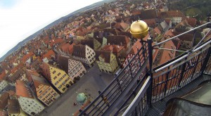 Blick vom Rathausdach