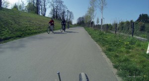 Breiter Radweg auf der Rheinischen Bahn