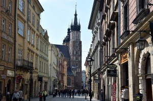 Die Florianskastraße mit der Marienkirche