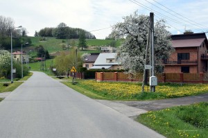Polnisches Dorf im Karpatenvorland