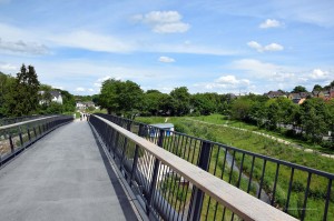 Brücke an der Emscherpromenade