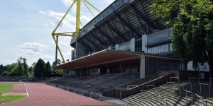 Tribüne vom Stadion Rote Erde direkt neben dem Signal-Iduna-Park