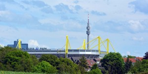 Ausblick bis zum Signald-Iduna-Park und zum Florian