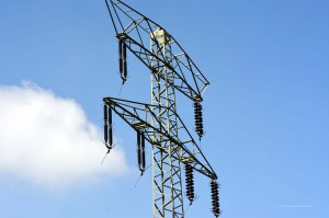 Alter Hochspannungsmast am Museum Umspannwerk