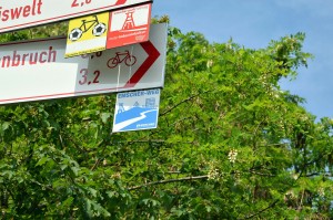 Ausschilderung an der Emscher