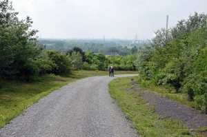Spaziergänger auf der Schurenbachhalde