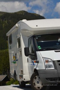 Wohnmobil in den Alpen