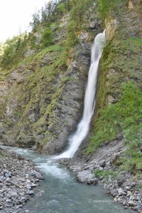 Wasserfall am Ende der Klamm