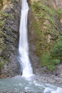 Wasserfall am Ende der Klamm