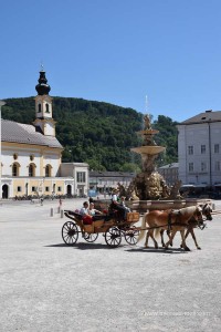 Kutsche auf dem Residenzplatz