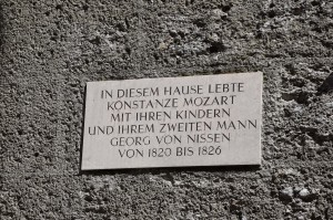 Hier wohnte Mozart