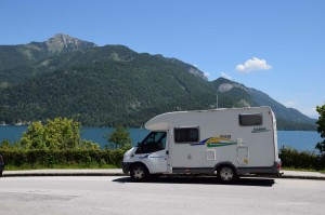 Wohnmobil am Wolfgangsee