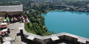 Ausblick von der Burg Bled