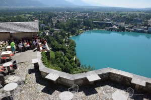 Ausblick von der Burg Bled