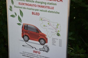 Parkplatz für Elektroautos