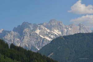 Ausblick auf die slowenischen Alpen