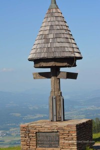 Dreiländereck von Slowenien Italien und Österreich