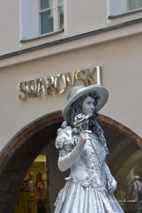 Straßenkünstlerin