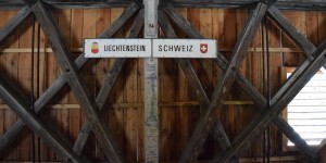 Grenze zwischen Liechtenstein und der Schweiz