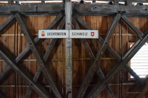 Grenze zwischen Liechtenstein und der Schweiz