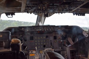 Cockpit einer 747