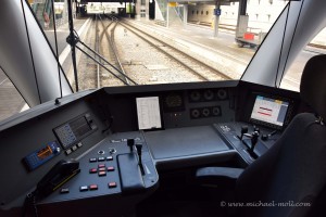 Führerstand im Bahnhof von Chur