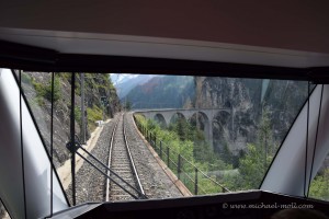 Auf dem Weg zum Landwasserviadukt