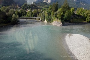 Hier treffen Vorderrhein und Hinterrhein zusammen