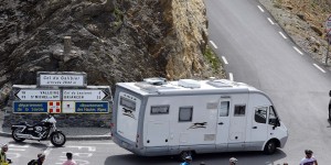 Wohnmobil am Col du Galibier