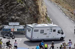 Wohnmobil am Col du Galibier