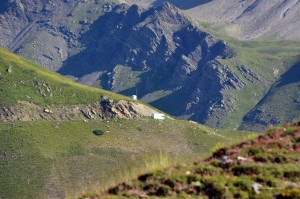 Wohnmobil auf dem Weg zum Col du Galibier