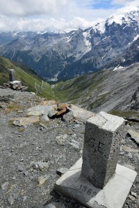 Markierung an der Dreisprachenspitze