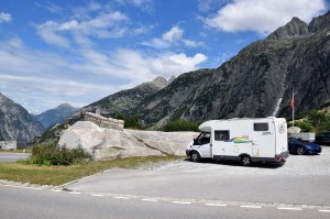 Wohnmobil am Grimselpass