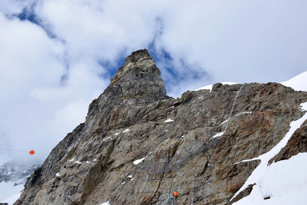 Spitze am Jungfraujoch mit Nottreppen