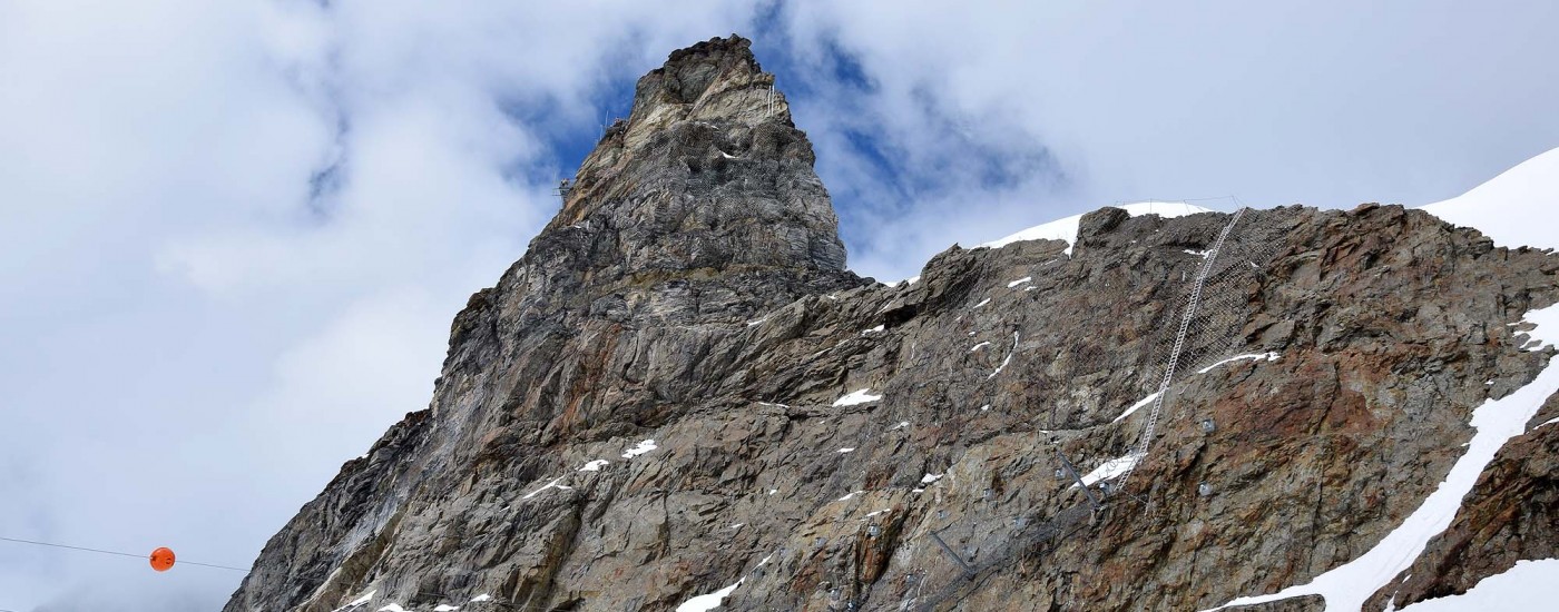 Spitze am Jungfraujoch mit Nottreppen