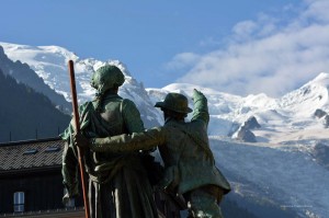 Skulptur in Chamonix