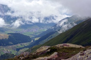 Blick in das Tal am Oberalppass