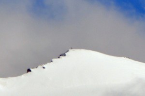 Das Gipfelkreuz auf dem Ortler