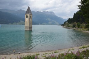 Kirchturm im Reschensee