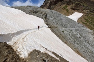 Wanderer auf dem Eis